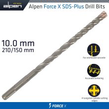 Alpen Force X 10.0 X 210/150 Sds-Plus Drill Bit X4 Cutting Edges
