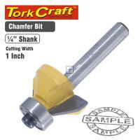 Tork Craft Router Bit Chamfer 1"