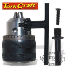 Tork Craft Chuck & Key 13mm 1/2"X 20unf & SDS Adaptor