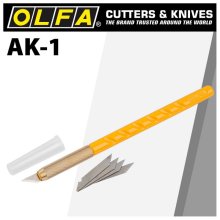 Olfa Cutter Model Ak-1 Art Knife X25 Spare Blades