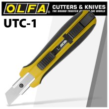 Olfa Utility Knife With Solid Blade Non Slip Grip Heavy Duty
