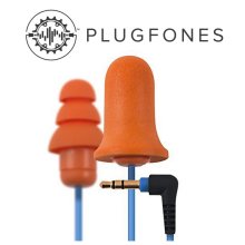 PlugFones Ear Plug Corded Plugfone Contractor Orange