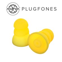 PlugFones Replacement Silicone Ear Bud Contractor Yellow