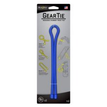 Nite Ize Gear Tie Reusable Rubber Twist Tie 18 In. - 2 Pack - Blue