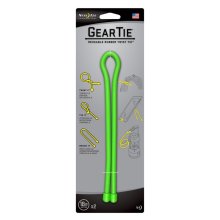 Nite Ize Gear Tie Reusable Rubber Twist Tie 18 In. - 2 Pack - Lime