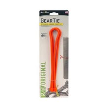 Nite Ize Gear Tie Reusable Rubber Twist Tie 18 In. - 2 Pack - Bright Orange