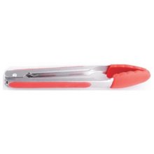Gourmand 22cm Silicone Tongs with Auto Lock & Hook- Red