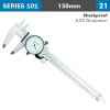 Dial Caliper 150mm 0.03mm Acc. 0.02mm Grad. S/steel Shockproof (image for) Dial Caliper 150mm 0.03mm Acc. 0.02mm Grad. S/steel Shockproof