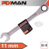 Fixman Combination Ratcheting Wrench 11mm (image for) Fixman Combination Ratcheting Wrench 11mm