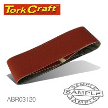 Tork Craft Sanding Belt 60x400mm 120grit 2/Pack (For Triton Palm Sander)