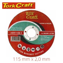 Tork Craft Cutting Disc Masonry 115 X 2.0 X 22.22mm