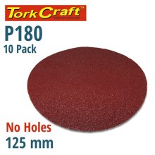 Tork Craft Sanding Disc Psa 125mm 180 Grit No Hole 10/Pk