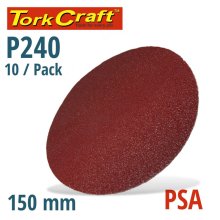 Tork Craft Sanding Disc Psa 150mm 240 Grit No Hole 10/Pk