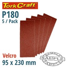 Tork Craft Sanding Sheet Orb 95 X 230mm 180gr Velcro No Holes 5/Pk