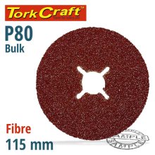 Tork Craft Fibre Disc 115mm 80 Grit Bulk