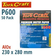 Tork Craft Premium Waterproof Paper 600 Grit 230 X 28 (50 Piece) Automotive