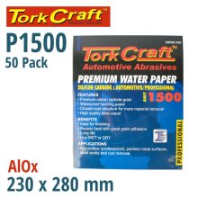 Tork Craft Premium Waterproof Paper 1500 Grit 230 X 280 (50 Piece) Automotive