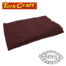 Tork Craft Pad Non Woven Industrial Strength 150 X 230mm Super Fine Maroon 20 Pie