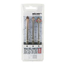 Alpen Profi Glass Drill Bit Set 3 Piece Hex Shank 5 6 8mm