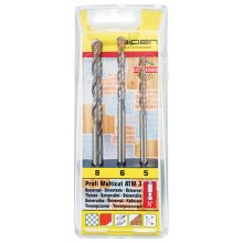Alpen Multicut Drill Bit Set 3 Piece Hex Shank 5 6 8mm