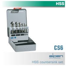 Alpen Countersink Set HSS 6 Piece