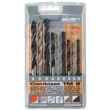 Alpen Wood-Steel-Masonry Drill Bit Set 9 Piece 5 6-8