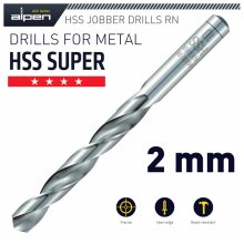 Alpen HSS Super Drill Bit 2mm 1/Pack (18202)