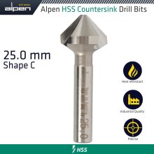 Alpen Hss Countersink 90 25.0 Din 335 Shape C