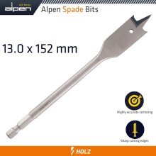 Alpen Spade Bit 13Mmx152Mm Alpen Spade Bit 13Mmx152Mm