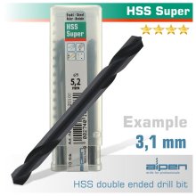 Alpen HSS Super Drill Bit Double Ended 3.1mm Bulk