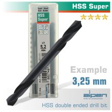 Alpen HSS Super Drill Bit Double Ended 3.25mm Bulk