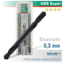 Alpen HSS Super Drill Bit Double Ended 3.3mm Bulk