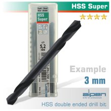 Alpen HSS Super Drill Bit Double Ended 3.0mm Bulk