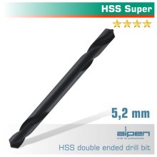 Alpen HSS Super Drill Bit Double Ended 5.2mm Pouched