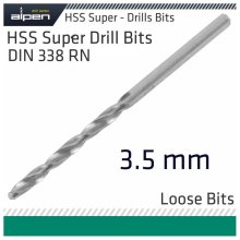 Alpen HSS Super Drill Bit 3.5mm Loose