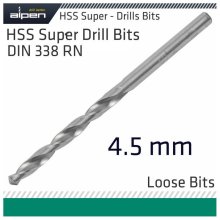 Alpen HSS Super Drill Bit 4.5mm Loose