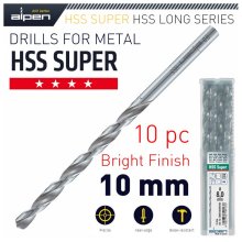 Alpen HSS Drill Bit Long 10 X 184mm Bulk