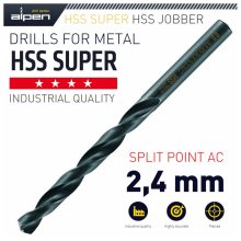Alpen HSS Super Drill Bit 2.4mm Bulk
