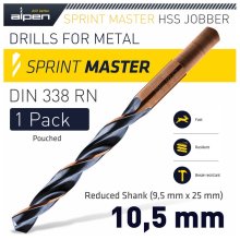 Alpen Sprint Master 10.5mm Reduced Shank 9.5x25 Pouched