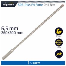 Alpen SDS Plus Bit 260 X 200mm 6.5mm Bulk