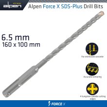 Alpen Force X 6.5 X 160/100 Sds-Plus Drill Bit X4 Cutting Edges