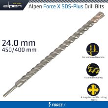 Alpen Force X 24.0 X 450/400 Sds-Plus Drill Bit X4 Cutting Edges
