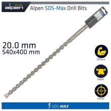 Alpen SDS Max Drill Bit 540x400 20mm