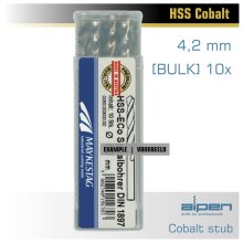 Alpen Cobalt Drill Bit Short Bulk 4.2mm