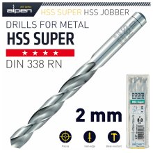 Alpen HSS Super Drill Bit 2mm Bulk