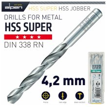 Alpen HSS Super Drill Bit 4.2mm Bulk