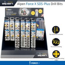 Alpen Cardbaord Display Force X 5 Pcs 5,6,X110 6,8,10,12 X160 Mb5-5 X3