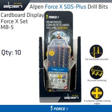 Alpen Cardboard Display Force X Set Mb-5 X10