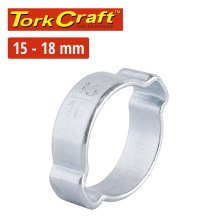 Tork Craft Double Ear Clamp C/Steel 15-18mm (10pc Per Pack)