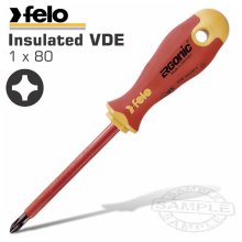 Felo Screwdriver Ergonic Insulated Vde 414 Ph1x80 Felo Screwdriver Ergonic Insulated Vde 414 Ph1x80